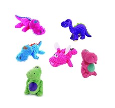 MPP Dog Toys Tough Double Stitched Durable Choose Flying Pig Gator Dinosaur Trex - £10.46 GBP