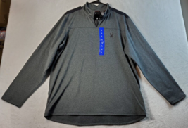 Spyder Active Sweatshirt Mens Size Large Gray Knit Polyester Long Sleeve... - $21.09