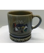 Vintage WADE Irish Porcelain Scenic Mug Shamrock Mark B Made In Ireland 3” - $14.84
