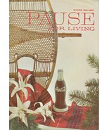 Pause for Living Winter 1964 1965 Vintage Coca Cola Booklet Christmas Ne... - £5.51 GBP