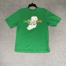 Falls Creek Ireland Shirt Adult Medium Green Graphic Tee Mens Pre-Owned - $14.58