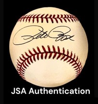 PETE ROSE AUTOGRAPHED SIGNED ONL BASEBALL JSA CERT REDS PHILLIES - £77.86 GBP