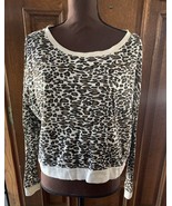 Forever 21 Cheetah Print Crop Top Color Oatmeal/Brown/Black Size Large NWT - $13.02 CAD