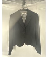 Long Sleeve Blazer/Jacket, Black&amp;White Pinstripe, 3 Button Women’s Sz 6 ... - $14.03