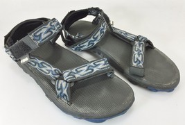 Teva Mens 9 Sport Sandals Black Blue Gray 6613 - £16.89 GBP