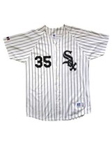 Chicago White Sox Frank Thomas #35 Vintage Baseball Jersey Pinstripe Rus... - £37.36 GBP