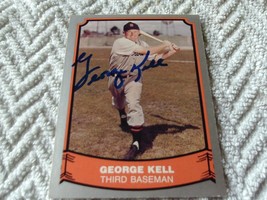 1988 George Kell Autograph Hand Signed Baseball Legends # 69 !! - £15.84 GBP