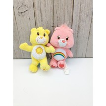 Vintage 2005 Play Along Care Bear Baby Cheer And Funshine 6&quot; Plush Stuffed - £14.28 GBP
