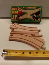 VINTAGE Brio Wooden Curved Switching Track 33346 (2 pieces) 1980s Exc Co... - £23.58 GBP