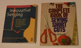 Sewing Craft Book lot of 2 Innovative Serging Complete Book of Sewing Shortcuts - £10.99 GBP