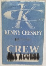 Kenny Chesney - Vintage Original 2003 Tour Concert Tour Cloth Backstage Pass - £11.76 GBP