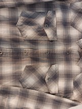 Wrangle Long Sleeves Spread Collar Shirt Gray Plaid - Medium image 10