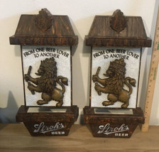 Set of Two Vintage Stroh&#39;s Lion Signs From One Beer Lover to Another - £100.46 GBP