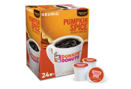 Dunkin&#39; Donuts Pumpkin Spice Coffee 22 to 132 Keurig K cup Pods Pick Any Size - £23.36 GBP+