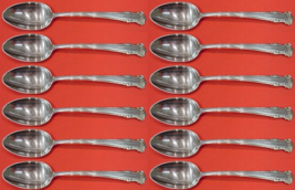 English Shell by Lunt Sterling Silver Teaspoon Set 12 pieces 6" - $474.21