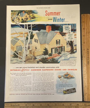 Vintage Print Ad Reynolds Lifetime Aluminum Siding Shingles Home 1940s E... - £13.02 GBP