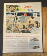 Vintage Print Ad Reynolds Lifetime Aluminum Siding Shingles Home 1940s E... - £13.10 GBP