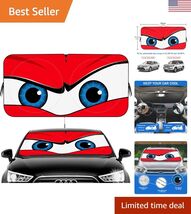 Foldable Accordion Sun Visor with Velvet Closure - Durable Car Sunshade - $23.27