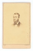 Antique CDV Circa 1870s Edward Allen Handsome Older Man Chin Beard Boston, MA - £14.52 GBP