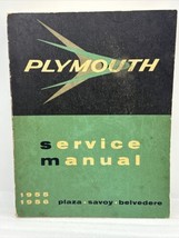 1955 1956 Plymouth Plaza Savoy Belvedere Service Shop Repair Manual 2nd ... - $21.03