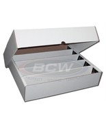 NEW BCW 5000-Card Capacity Collectible White Card Storage Box Pokemon FU... - £14.69 GBP