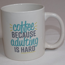 Royal Norfolk Coffee Mug Because Adulting Is Hard Funny Ceramic Tea Cup Adulting - £5.93 GBP