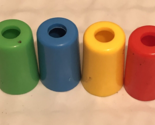 Trouble Board Game Replacement Pieces Parts 4 Multicolored Pieces - £3.10 GBP