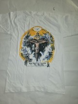 Vtg Jesus Christ was Crucified For Our Sins. Tshirt 90s Single Stitch Si... - £31.58 GBP