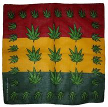 Wholesale Lot of 12 Multiple Weed Leaf 100% Cotton 22&quot;x22&quot; bandana Scarf Head Wr - £18.46 GBP