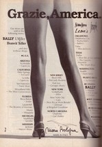 1985 Mario Bolofua  Shoes Italy Footwear Heels Sexy Legs Vintage Print A... - $11.39