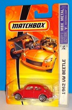 Matchbox 2006 MBX Metal #21 1962 VW Beetle Red w/ Y Spoke Wheels - £4.71 GBP