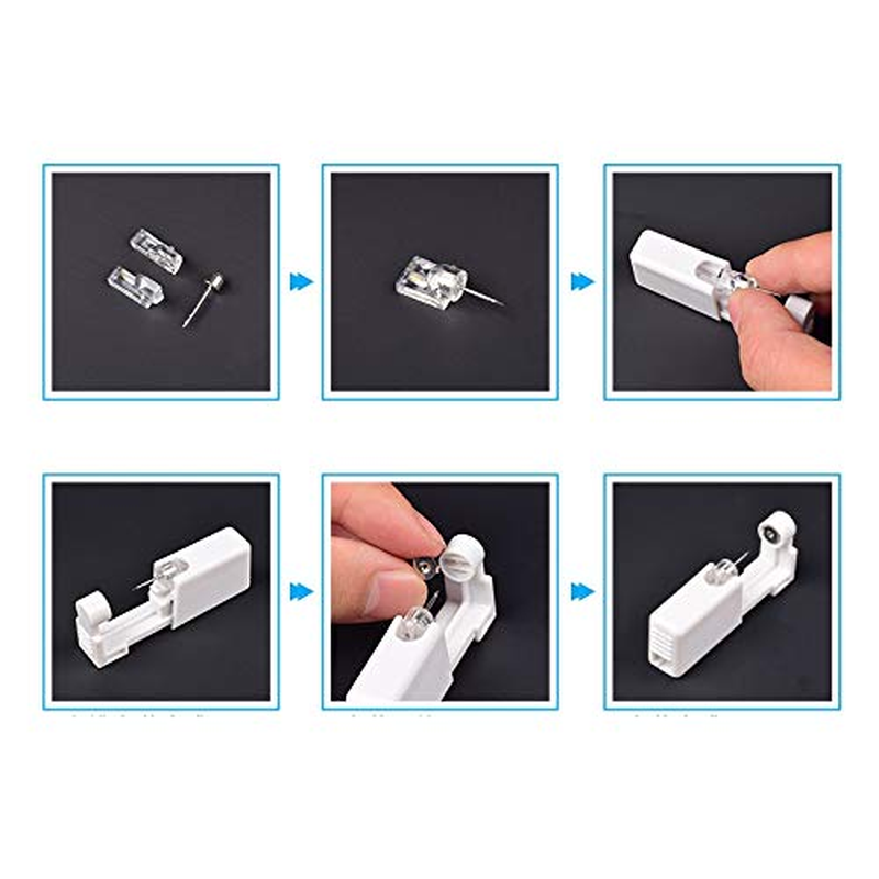 Pimoys 2Pcs Painless Ear Piercing Gun Disposable Safety Asepsis Piercing Tool Ki Item image 2