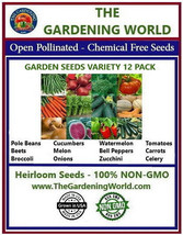 Heirloom Seeds Variety 12 Pack Vegetable Seeds &amp; Fruit Seed Fresh Garden - $40.25