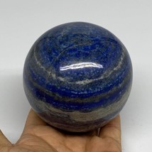 2.11 lbs, 3.3&quot; (84mm), Lapis Lazuli Sphere Ball Gemstone @Afghanistan, B33188 - £224.05 GBP