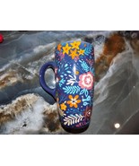 Sheffield Home Navy Blue Ceramic Flowers Floral Coffee Mug Tea Cup - €19,61 EUR