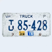 2016 United States Virginia Base Truck License Plate TU 85-428 - £13.18 GBP