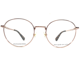 Kate Spade Eyeglasses Frames GABRIELLA 086 Gold Round Full Rim 50-19-140 - £74.39 GBP
