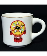 Boy Scouts VTG BSA Ceramic Mug Region 9 Nine Buffalo Dream Catcher Gold ... - $17.83