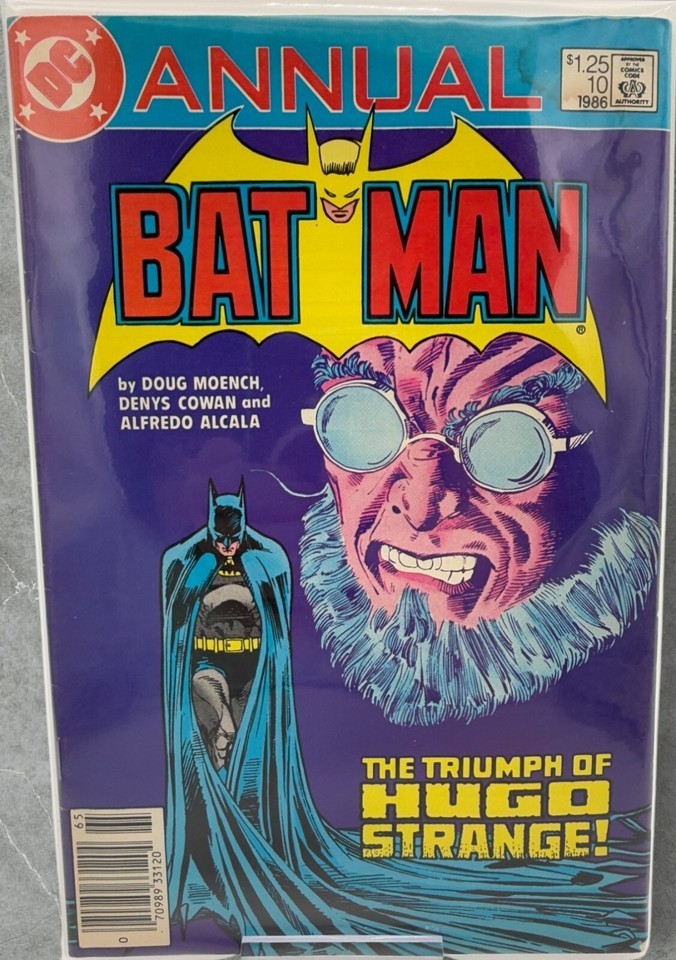Batman Annual 10 DC Comics 1986 Hugo Strange Moench Cowan Alcala Key Issue - $4.99