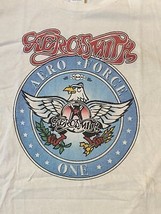 Aerosmith Aero Force One Band T-shirt Gildan Tag Flaws Medium - £21.01 GBP