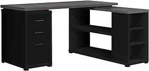 Computer Desk L-Shaped Corner Desk With Storage - Left Or Right Facing -... - £620.15 GBP