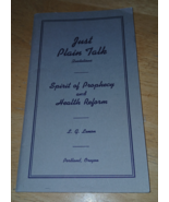 JUST PLAIN TALK QUOTATIONS SPIRIT OF PROPHECY AND HEALTH REFORM PB -L.G.... - $11.99