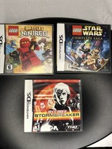 Nintendo DS Game Lot X3 Battles Ninjago (NEW), Star Wars Complete Saga, 1 More - £23.23 GBP