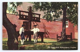 Postcard Public Gaol Williamsburg VA Linen Unposted - £3.55 GBP