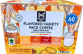 Member&#39;s Mark Medium Roast Fall Flavored Coffee Pods Variety Pack 60 Ct ... - $45.20 CAD