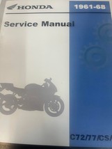 1961 1962 1963 1968 Honda C72 C77 CS72 CS77 CB72 CB77 Service Shop Repair Manual - $119.99