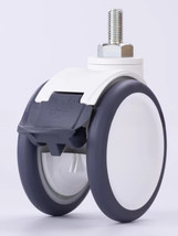 3/4/5&quot; Dual Wheel Reset Medical Castors, Swivel Total Lock Brake Threade... - $23.58