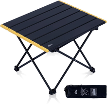 Ultralight Compact Camping Folding Table with Carry Bag (Black - S) - $36.42