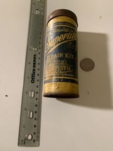 Vintage Super Tite Tire Tube Repair Kit Tin Can Gas Oil Bicycle Motorcycle - £66.82 GBP