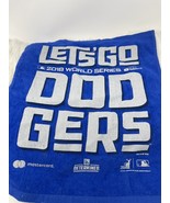 MLB Los Angeles LA Dodgers 2018 World Series Blue Rally Towel SGA 15”X18” - $18.99